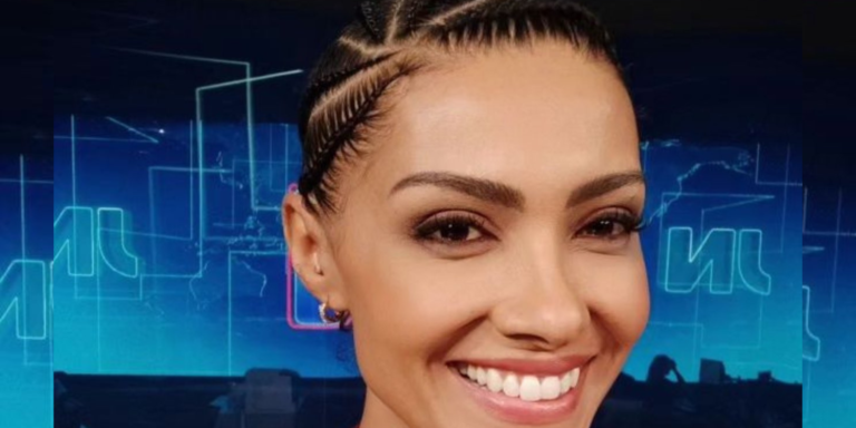 Jornalista Aline Aguiar apresenta Jorna Nacional usando tranças nagô e chama atenção: “Trançada e plena! Linda”
